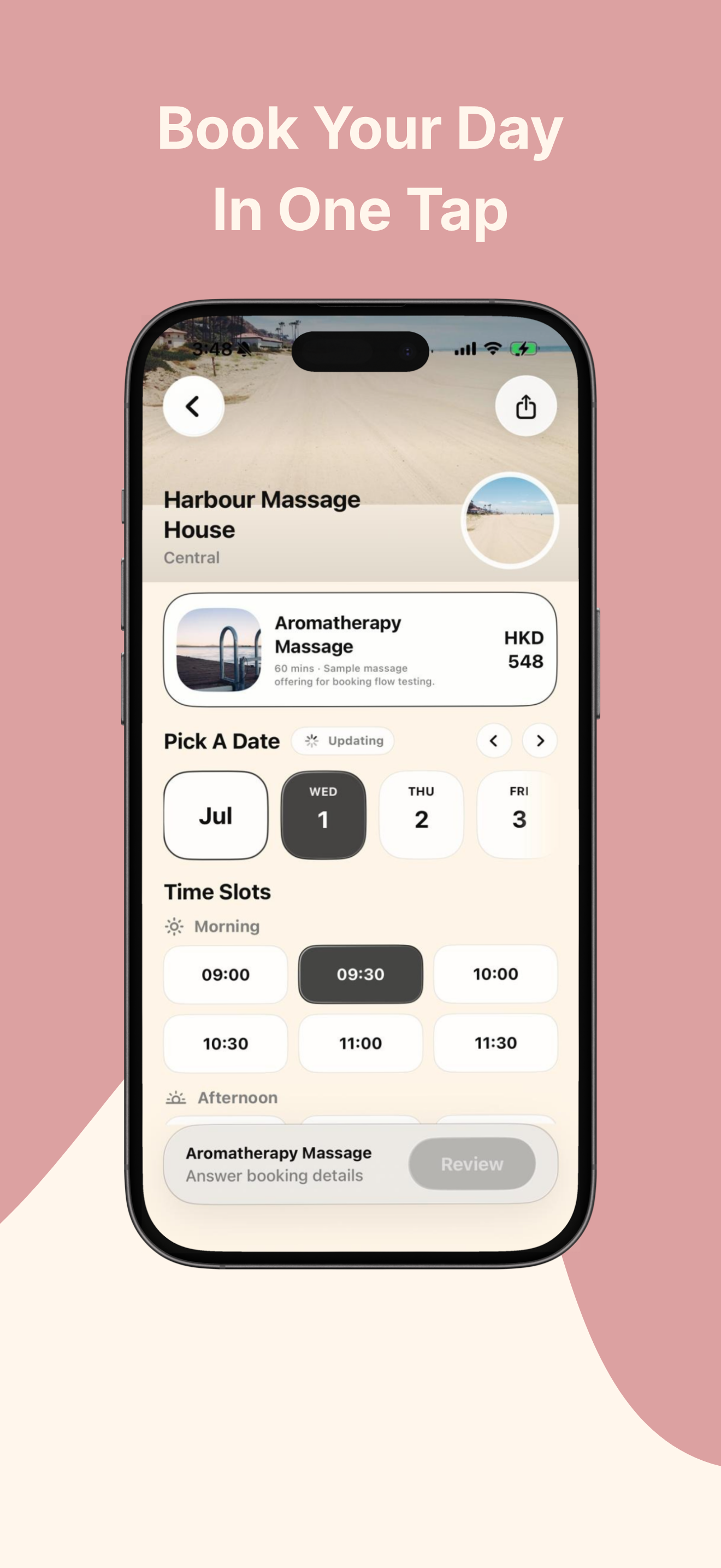 BookMay booking screen