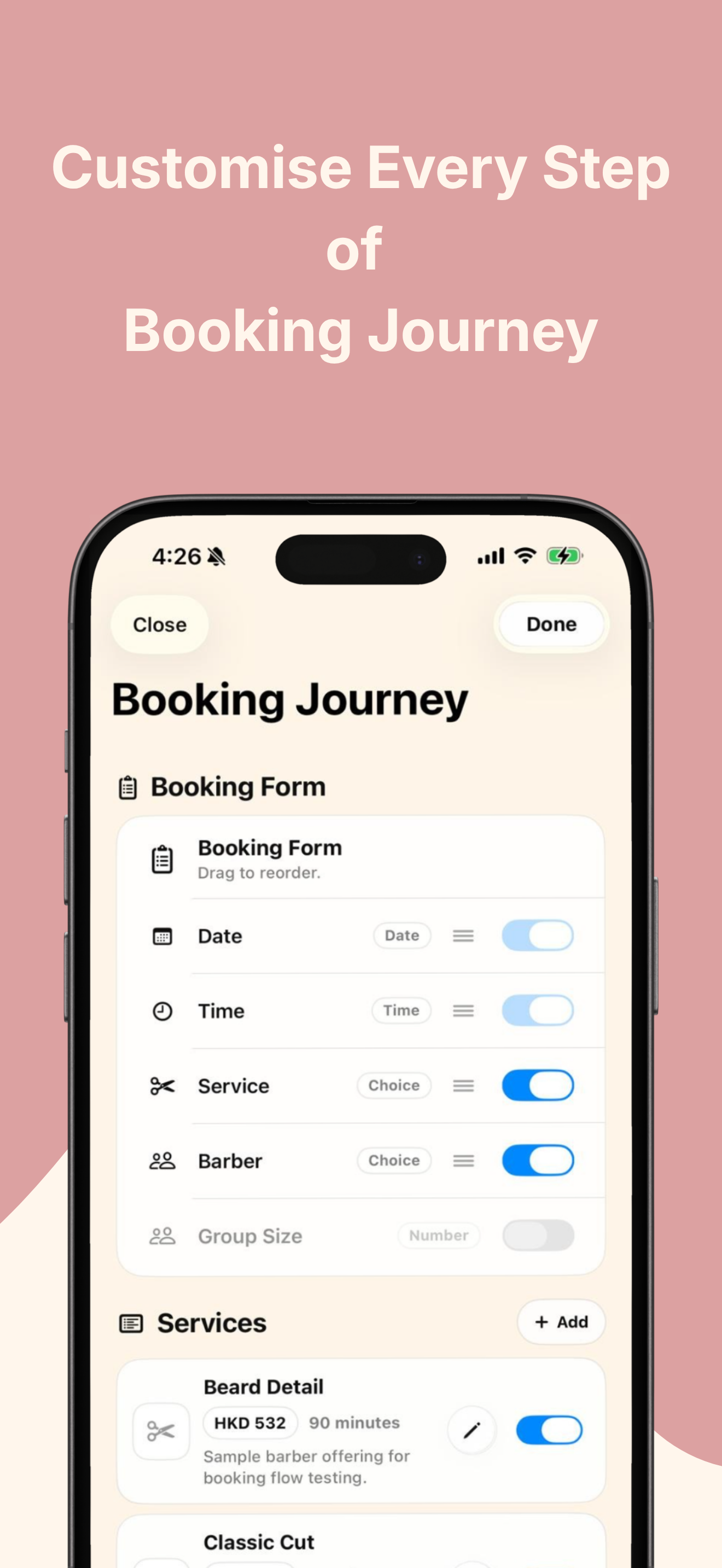 BookMay Business booking journey screen